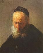 REMBRANDT Harmenszoon van Rijn Head of an old man oil painting reproduction